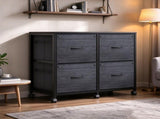 Black Embossed, P2 Particle Board Non-woven Fabric Drawers, Melamine Faced, 46234855