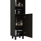 Sheffield 2-Door Pantry Cabinet, with Two 2-Cabinet Spaces and Two Open Shelves B128P148807