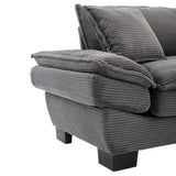 Corduroy Sofa Sleeper Couch Loveseat Sofa with Pillows Comfy Upholstered Deep Seat Sofa for W676P184143