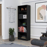 Sutton 4 Shelves Bookcase with Modern Storage Shelves B128P176161