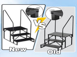 3 Step Ladder with Handrail, Swimming Pool Ladder Above Ground, 660 lb Load Capacity RV Steps with 31746287