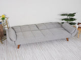 75" Flared Arm Convertible Sleeper Sofa-light gray 11297146