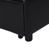 Folding Ottoman Sofa Bed BLACK W2297P216461