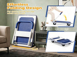 660LBS Capacity Folding Platform Hand Truck, Heavy-Duty Metal Push Cart with Non-Slip Platform, 12827846