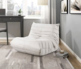 Luxury Accent Chair Tufted Beige Microfiber Comfy Chair Living Room Furniture 1pc Floor Chair B011P300061
