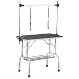 ZNTS 36" Professional Dog Pet Grooming Table Adjustable Heavy Duty Portable w/Arm & Noose & Mesh Tray W20608920