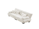 Cloud Couch 2 Seater Sofa for Living Room, Chenille 2 - Seat sofa with 2 Lumbar pillows and 2 throw 10838256