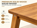 Light Brown Pine Wood Dining Bench with Storage Shelf, 100*30*45.5cm 85132120