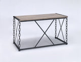 Jodie Rustic Oak & Antique Black Finish Console Table B2726P272319