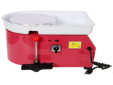 10 Inch Electric Pottery Wheel, Ceramic Clay Machine with Foot Pedal & Detachable Basin, 60-300RPM W465P381435