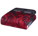 3D Comforter set 3 Pieces Rose Love Romantic Moment Print Comforter Set with Microfiber Fabric and 24276385