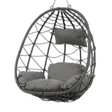 ZNTS Egg Chair Stand Indoor Outdoor Swing Chair Patio Wicker Hanging Egg Chair Hanging Basket Chair W1703P163948