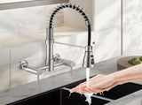 3 Functions Wall Mounted Bridge Kitchen Faucet W122562735