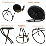 Bar Stools Upholstered Counter Height Barstools for Kitchen Island Set of 2 Modern PU Leather Dining W1757P167845