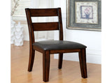 Pack of 2 Padded Leatherette Side Chairs in Dark Cherry B016P156273