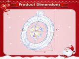 33 Inch Lighted Snowflake Wreath Christmas Decoration 68465668