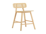 Bari Indoor Wood Barstool, Natural Finished, Set of 2 N775P264463N