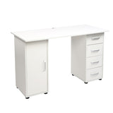 ZNTS [Old code:04429348]One Door Four Drawers Computer Desk White 47963814