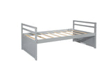 Twin Size Bed Headboard, Footboard, Trundle and Three Storage Drawers, Twin Size Pine Wood Bed W504P197161