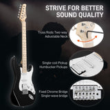 ZNTS GST Stylish H-S-S Pickup Electric Guitar Kit with 20W AMP Bag Guitar 46732167