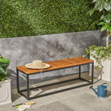 JECO INDUSTRIAL WOOD AND METAL BENCH 62622.00WTCBLK