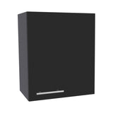 Wall Cabinet 23.6" H, with 1 Door and 2 Shelves, Black B097P250866