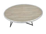 Allis Weathered Gray Oak & Metal Finish Coffee Table B2726P281893