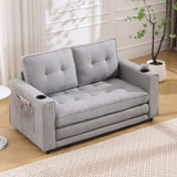 3-in-1 Upholstered Futon Sofa Convertible Sofa bed,Foldable Tufted Loveseat with W2325P183182