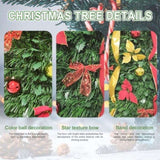 7.5FT Pop-Up Christmas Tree with 200 Warm White UL Lights Pre-Decorated with Red & Gold Ornaments, T3637P338574