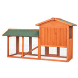 ZNTS 61" Wooden Chicken Coop Hen House Rabbit Wood Hutch Poultry Cage Habitat 50800719