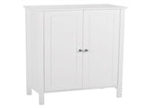 Double Doors Bathroom Cabinet White 91618013