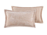 Full/Queen Crushed Velvet Sherpa Reversible Comforter Set B035129825