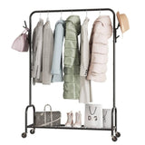 ZNTS Floor-Standing Metal Coat Rack, Clothing Coat Rack With Bottom Rack, Hanger For Hanging Clothes And 59330454