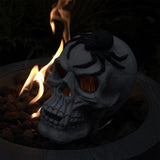 Demon Skull,Suitable for Outdoor Fireplace and Fire Pit, Halloween Decoration W2734P194123
