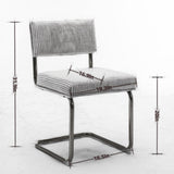 Furniture,Modern Dining Chairs Corduroy Fabric,Gold Metal Base, Accent Armless Kitchen Chairs 03193640