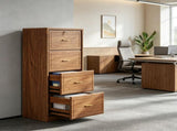 51 Inch Vertical File Cabinet with 4 Storage Drawers, Office Filing Cabinet 96443194