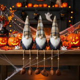 3PCS Set Christmas Gnomes Decorations 4.3x4.3x20.1in Harvest & Thanksgiving Home Table Ornaments, 92599731