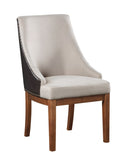 Gilsea Fabric, Brown Synthetic Leather & Brown Finish Side Chair B2726P320910