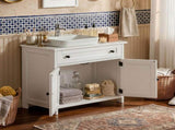 1-Drawer 2-Door Bathroom Vanity Bathroom Cabinet Washbasin Not Included 23.62*11.81*23.62in White 77602826