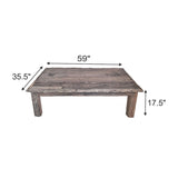 59x35.5x17.5" Rustic Coffee Table W2078P174929