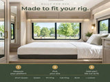 12 Inch Short Queen Plush Gel Memory Foam Mattress with Temperature Regulating Cover B047P607739