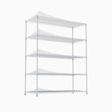 ZNTS 5-tier heavy-duty adjustable shelving and racking, 300 lbs. per wire shelf, with wheels and shelf W1668P162578