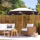 8.7 FT Elegance Patio Umbrella, UPF 50 Outdoor Market Umbrella with 8 Ribs, Beige 22800972