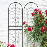 4 Pack Metal Garden Trellis 71" x 19.7" Rustproof Trellis for Climbing Plants Outdoor Flower Support W1586P268018