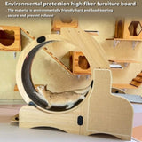 5-in-1 Cat Sports Running Wheel, Cats Wheel Wood Climbing Frame, Cat Litter Fitness Wheel, Oversized 72033345