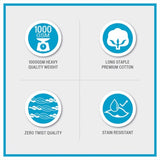 1000gsm 100% Cotton 6 Piece Towel Set B03599344