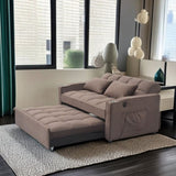 ZNTS Lazy Sofa Bed,Luxury Seating Foldable Sofa Bed, Sofa velvet pull-out bed, Adjustable Back And With W1183139066