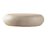 MgO Mid-Century Round Centre Table Vintage Faux Stone Sofa Pre-Modern Tables Beige W3081P344038