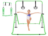 Green Multi-Functional Adjustable Height Children's Horizontal Gymnastic Bar With Bear Rings W1408P269707