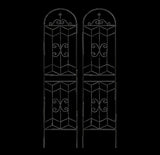 2 Pack Metal Garden Trellis 86.7" x 19.7" Rustproof Trellis for Climbing Plants Outdoor Flower W1586P268070